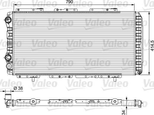 Valeo 230997 - Радиатор, охлаждение двигателя autodnr.net