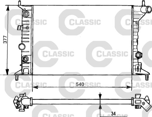 Valeo 231393 - Радиатор, охлаждение двигателя avtokuzovplus.com.ua