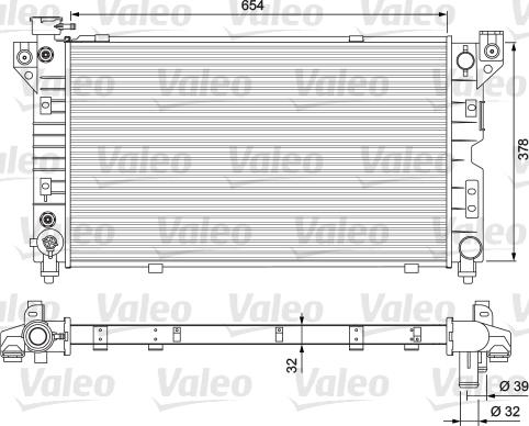 Valeo 231723 - Радіатор, охолодження двигуна autocars.com.ua