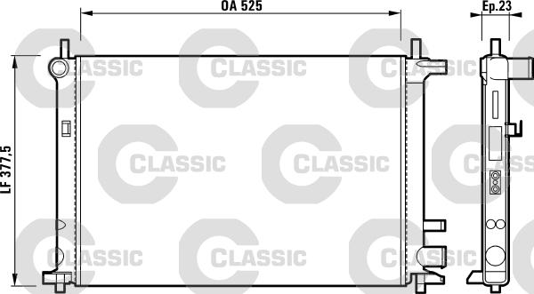 Valeo 231736 - Радіатор, охолодження двигуна autocars.com.ua