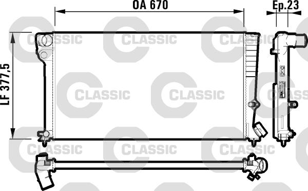 Valeo 231744 - Радіатор, охолодження двигуна autocars.com.ua