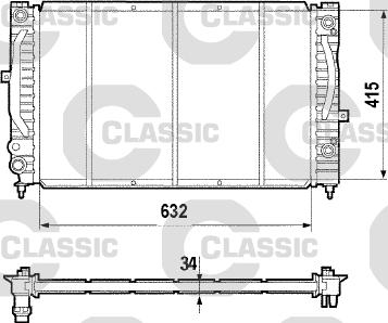 Valeo 231755 - Радіатор, охолодження двигуна autocars.com.ua