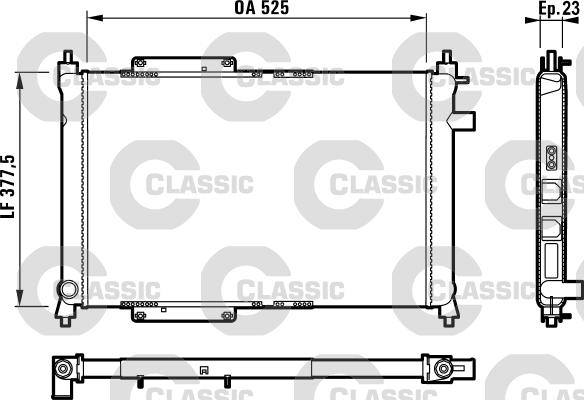 Valeo 231818 - Радіатор, охолодження двигуна autocars.com.ua