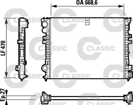 Valeo 232692 - Радиатор, охлаждение двигателя autodnr.net