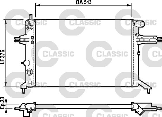 Valeo 232724 - Радиатор, охлаждение двигателя avtokuzovplus.com.ua