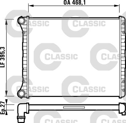 Valeo 232785 - Радіатор, охолодження двигуна autocars.com.ua