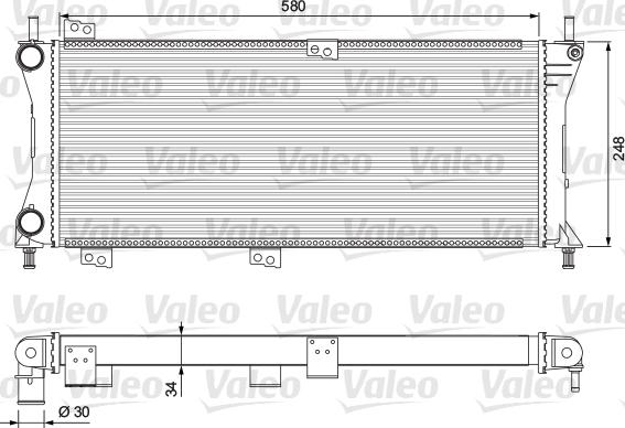 Valeo 232792 - Радіатор, охолодження двигуна autocars.com.ua