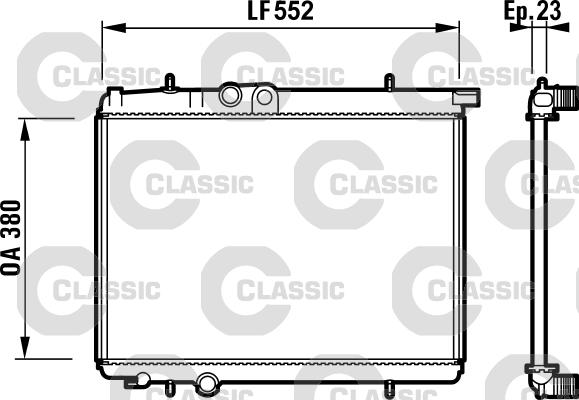 Valeo 232886 - Радиатор, охлаждение двигателя autodnr.net