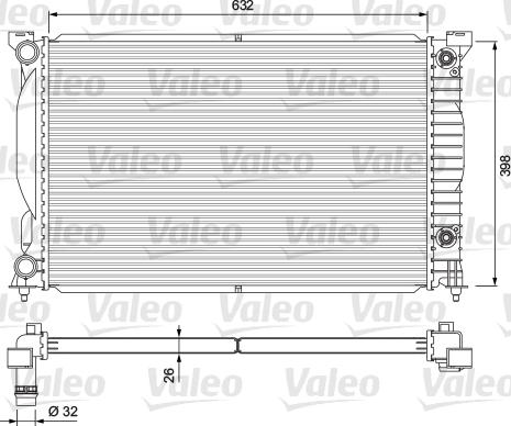 Valeo 234269 - Радіатор, охолодження двигуна autocars.com.ua