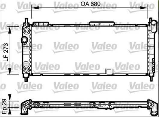 Valeo 234271 - Радіатор, охолодження двигуна autocars.com.ua