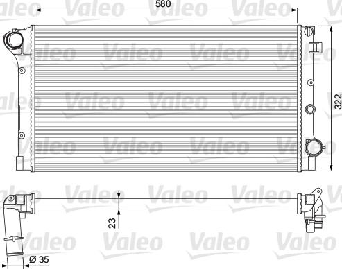 Valeo 234924 - Радіатор, охолодження двигуна autocars.com.ua