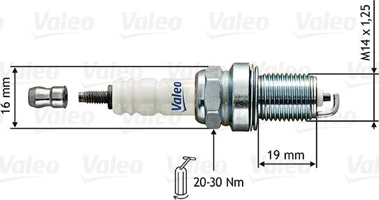 VALEO 246851 - Свічка запалювання autocars.com.ua
