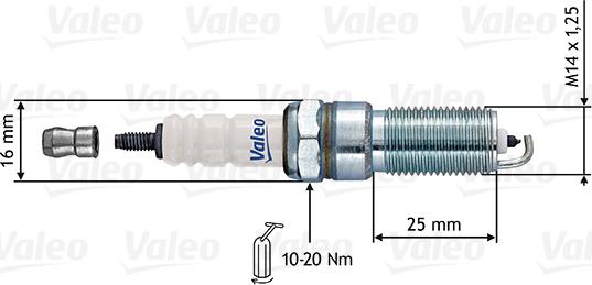 Valeo 246866 - Свеча зажигания autodnr.net