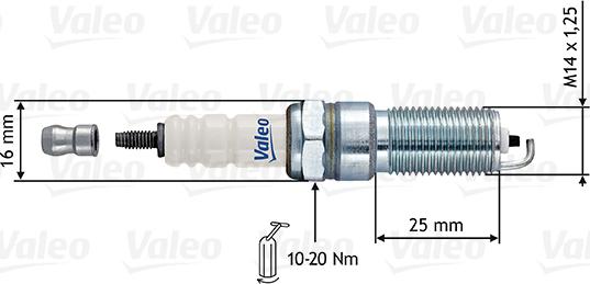 Valeo 246876 - Свічка запалювання autocars.com.ua