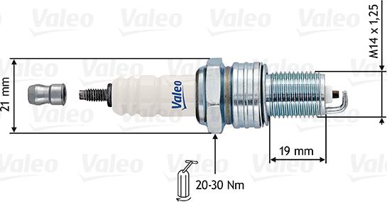 VALEO 246894 - Свічка запалювання autocars.com.ua