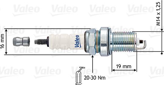 VALEO 246895 - Свічка запалювання autocars.com.ua