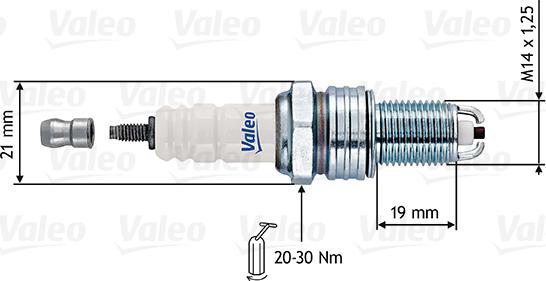 Valeo 246907 - Свеча зажигания autodnr.net