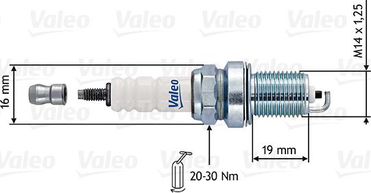 Valeo 246911 - Свеча зажигания autodnr.net