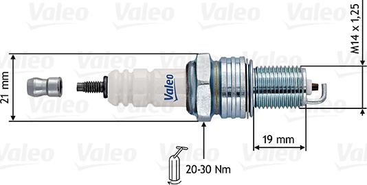 VALEO 246914 - Свічка запалювання autocars.com.ua