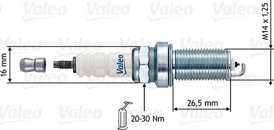 Valeo 246918 - Свеча зажигания autodnr.net