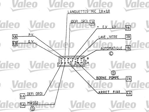 Valeo 251262 - Вимикач на рульовій колонці autocars.com.ua