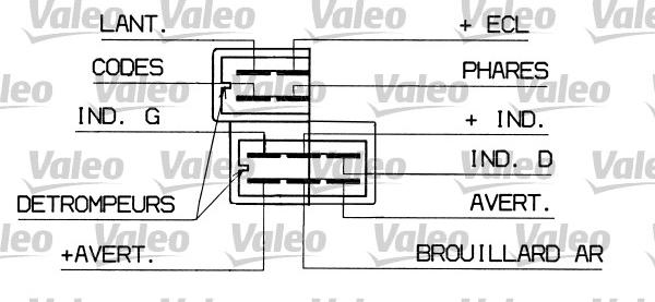 Valeo 251298 - Вимикач на рульовій колонці autocars.com.ua