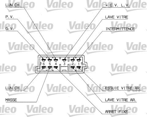 Valeo 251307 - Выключатель на рулевой колонке avtokuzovplus.com.ua