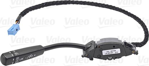 Valeo 251738 - Перемикач управління, сист. регулювання швидкості autocars.com.ua
