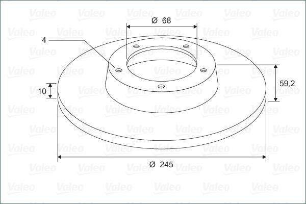 Valeo 297114 - Гальмівний диск autocars.com.ua