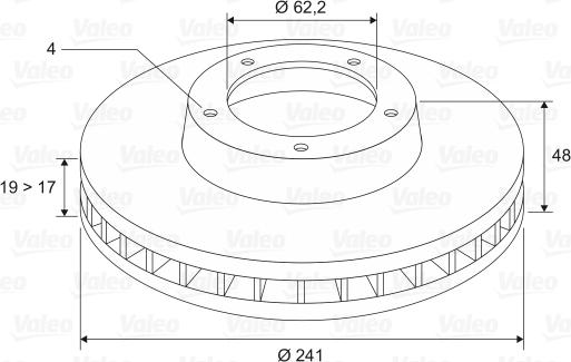 Valeo 297879 - Тормозной диск autodnr.net