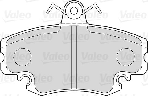 Valeo 301002 - Гальмівні колодки, дискові гальма autocars.com.ua