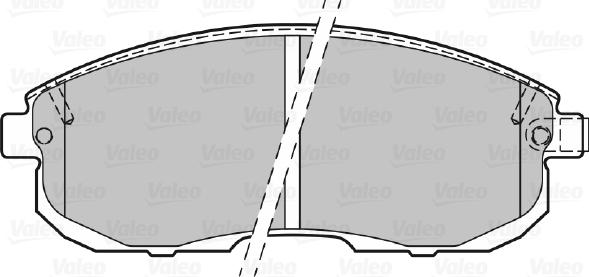 Valeo 301011 - Гальмівні колодки, дискові гальма autocars.com.ua