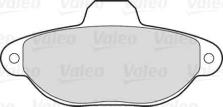 Valeo 670001 - Тормозные колодки, дисковые, комплект autodnr.net