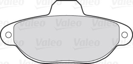 Valeo 301012 - Тормозные колодки, дисковые, комплект avtokuzovplus.com.ua