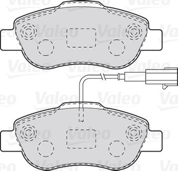 Valeo 301015 - Гальмівні колодки, дискові гальма autocars.com.ua