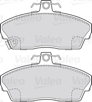 Valeo 301022 - Гальмівні колодки, дискові гальма autocars.com.ua
