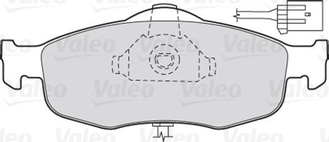 Valeo 301033 - Гальмівні колодки, дискові гальма autocars.com.ua