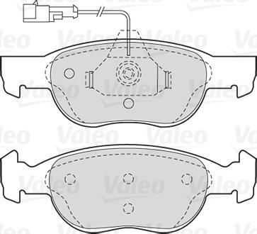 Valeo 301040 - Гальмівні колодки, дискові гальма autocars.com.ua