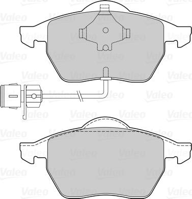 Valeo 301049 - Тормозные колодки, дисковые, комплект avtokuzovplus.com.ua