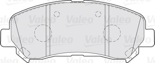 Valeo 670067 - Тормозные колодки, дисковые, комплект autodnr.net