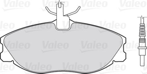 Valeo 301069 - Тормозные колодки, дисковые, комплект autodnr.net