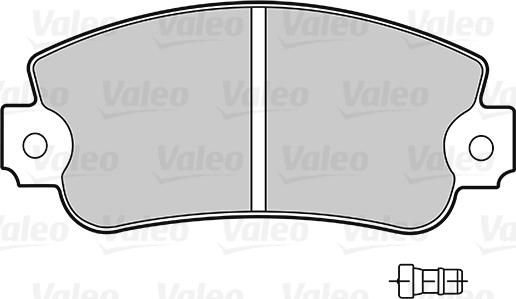 Valeo 301091 - Тормозные колодки, дисковые, комплект autodnr.net
