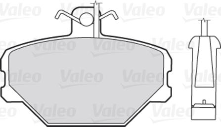 Valeo 301095 - Тормозные колодки, дисковые, комплект autodnr.net