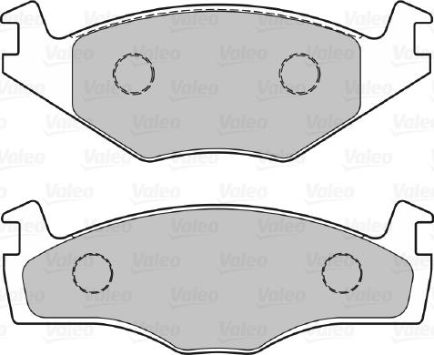 Valeo 301128 - Тормозные колодки, дисковые, комплект autodnr.net