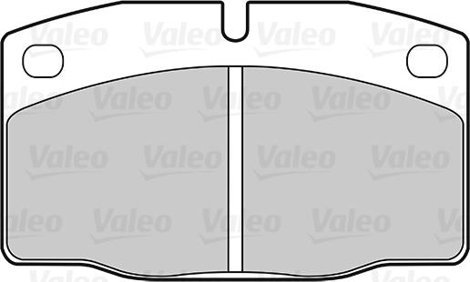 Valeo 301182 - Гальмівні колодки, дискові гальма autocars.com.ua