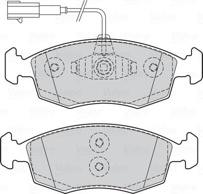 Valeo 301298 - Тормозные колодки, дисковые, комплект avtokuzovplus.com.ua