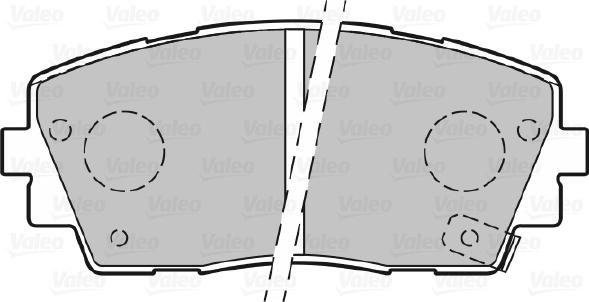 Valeo 301299 - Тормозные колодки, дисковые, комплект avtokuzovplus.com.ua