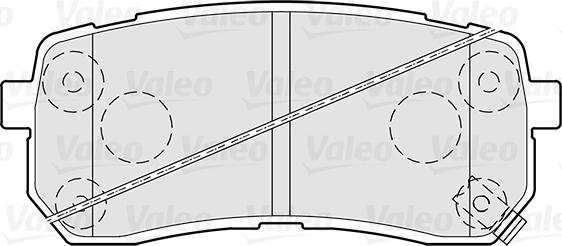 Valeo 301308 - Тормозные колодки, дисковые, комплект avtokuzovplus.com.ua