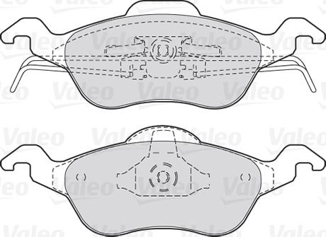 Valeo 301317 - Тормозные колодки, дисковые, комплект autodnr.net