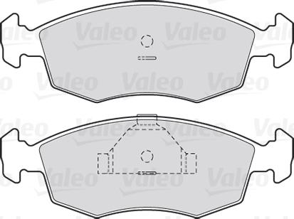 Valeo 301335 - Тормозные колодки, дисковые, комплект autodnr.net